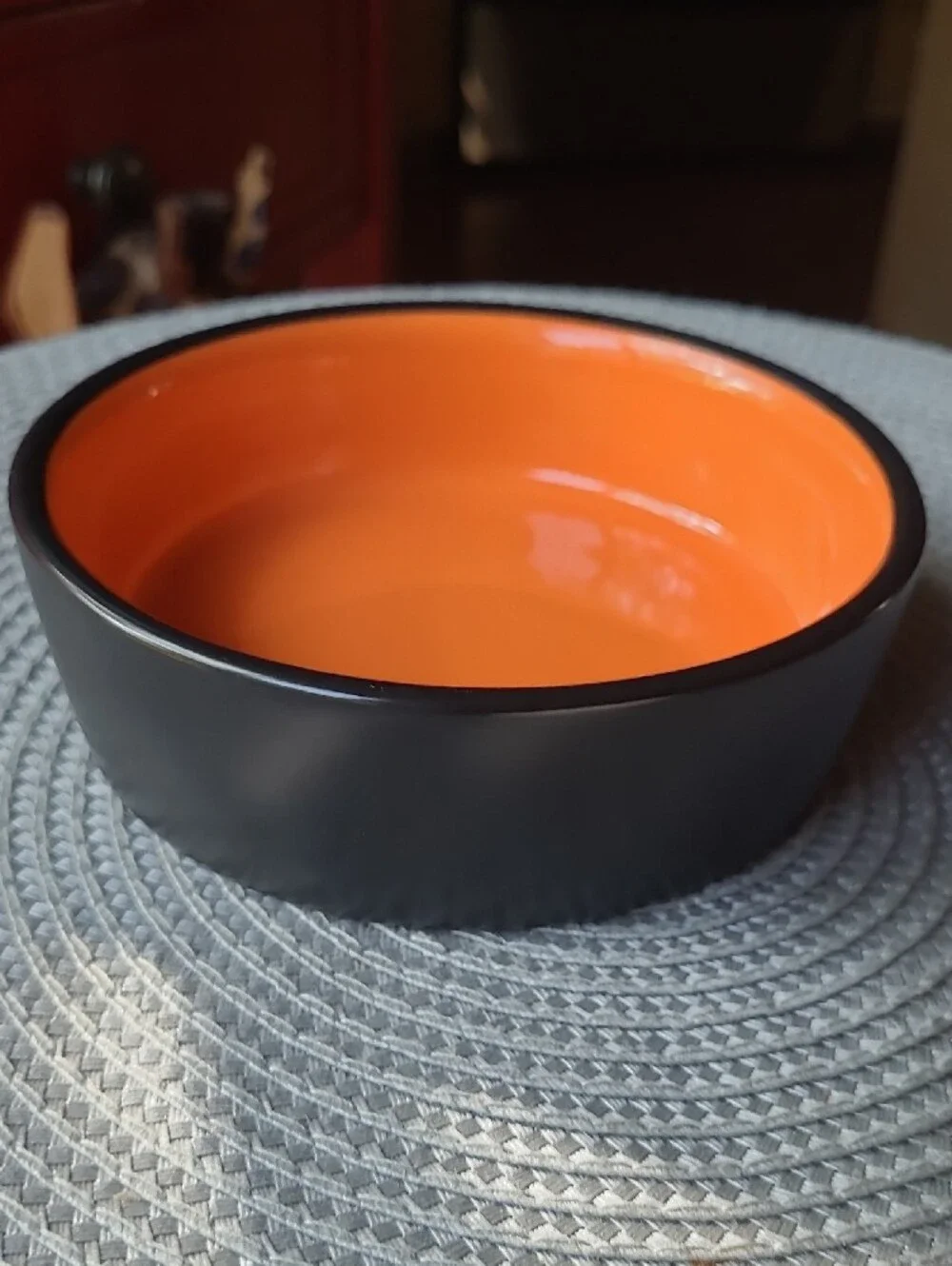 NEW Rae Dunn Halloween Scaredy Cat  Ceramic Pet Bowl